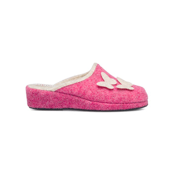 Pantofole da donna rosa in tessuto Rosagialla, Halloween, SKU p411000125, Immagine 0